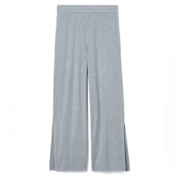Eileen Fisher
Melange Knit Jersey Straight Leg High Side Slit Hem Pull-On Pants - Picture 5 of 6